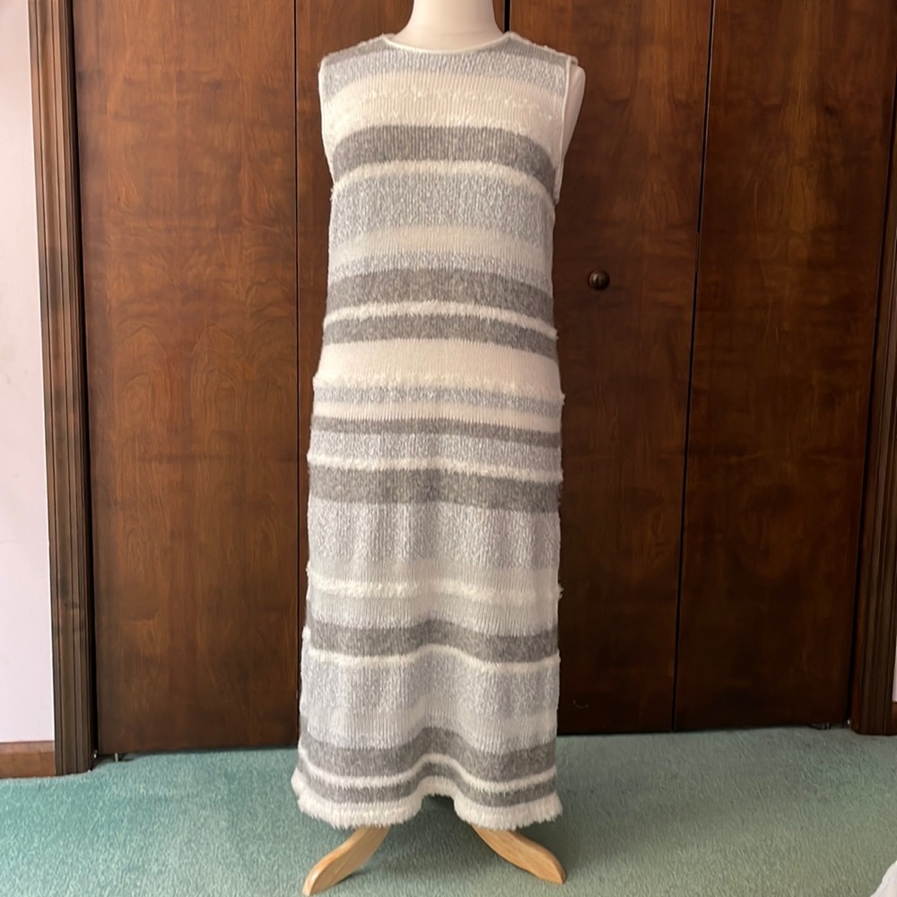Lou & Grey knit, striped sleeveless dress